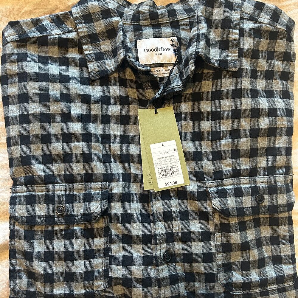 Goodfellow Long Sleeve Collared Button Down (NWT)